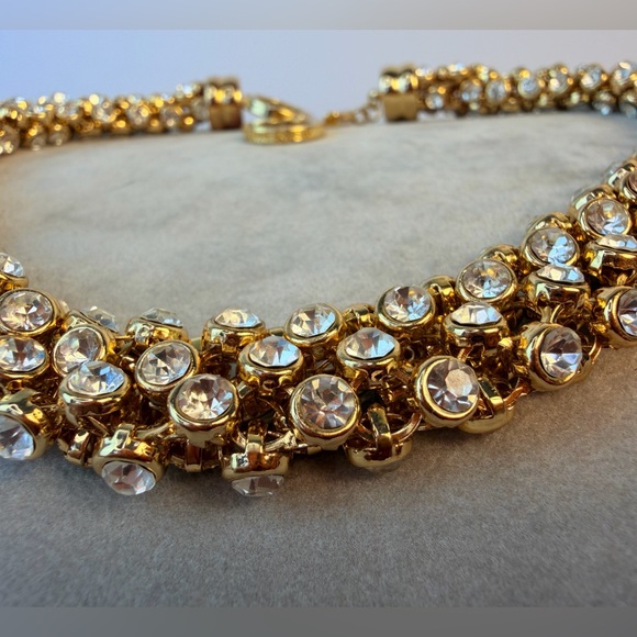 Vintage Anne Klein rhinestone crystal choker - Picture 9 of 15